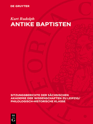 cover image of Antike Baptisten